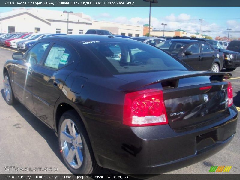 Brilliant Black Crystal Pearl / Dark Slate Gray 2010 Dodge Charger Rallye