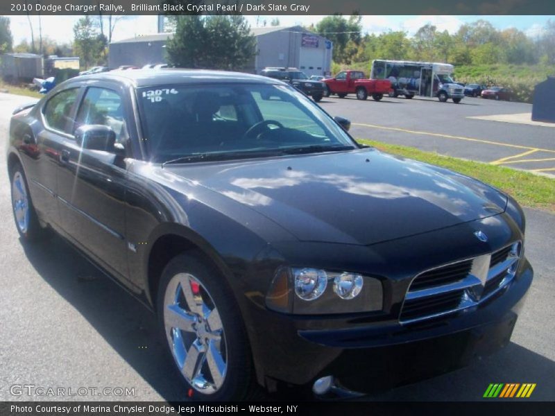 Brilliant Black Crystal Pearl / Dark Slate Gray 2010 Dodge Charger Rallye