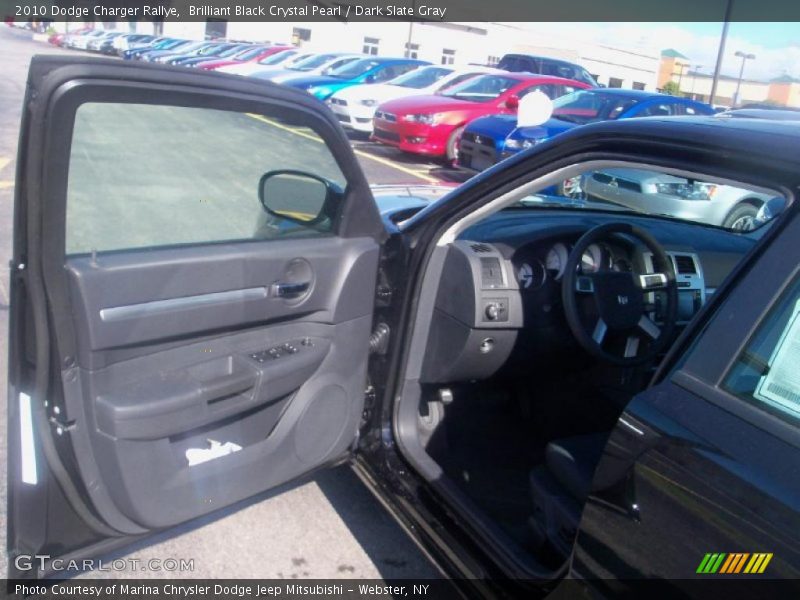 Brilliant Black Crystal Pearl / Dark Slate Gray 2010 Dodge Charger Rallye