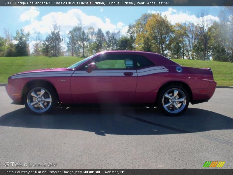 Furious Fuchsia / Pearl White Leather 2010 Dodge Challenger R/T Classic Furious Fuchsia Edition