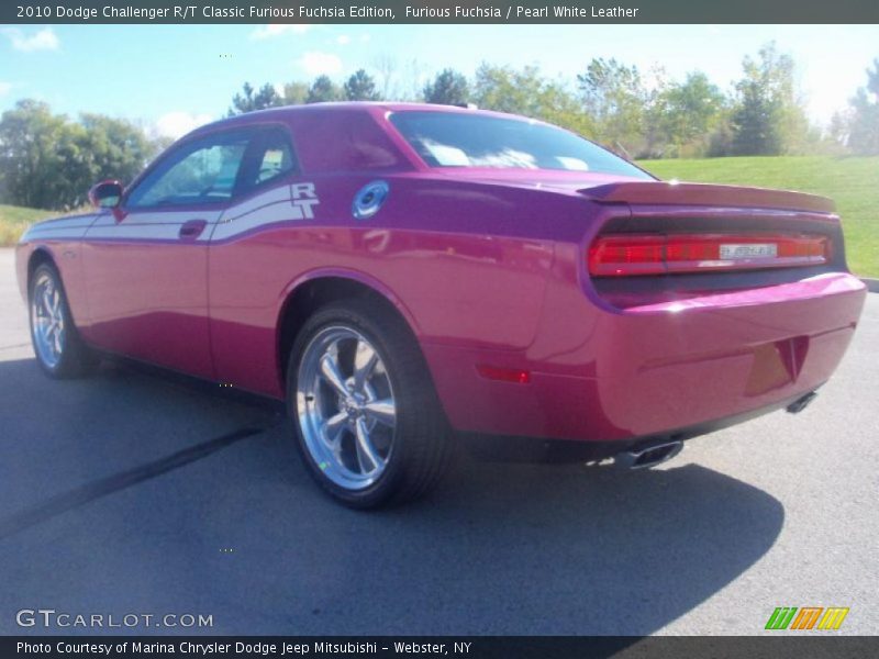 Furious Fuchsia / Pearl White Leather 2010 Dodge Challenger R/T Classic Furious Fuchsia Edition