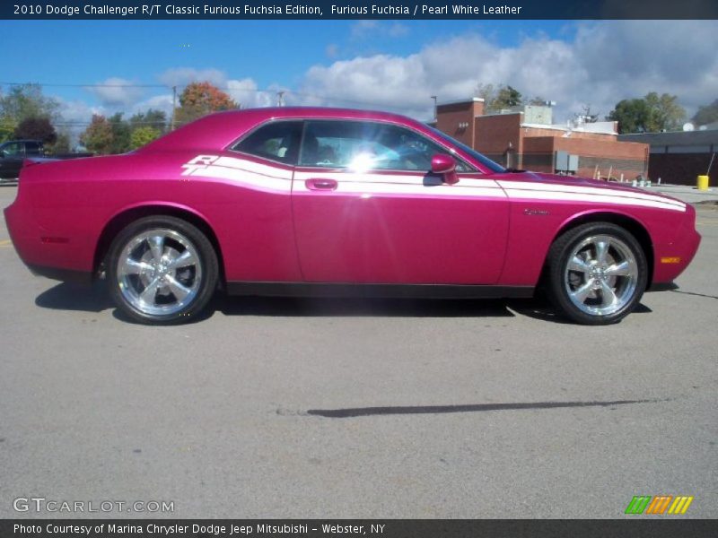 Furious Fuchsia / Pearl White Leather 2010 Dodge Challenger R/T Classic Furious Fuchsia Edition