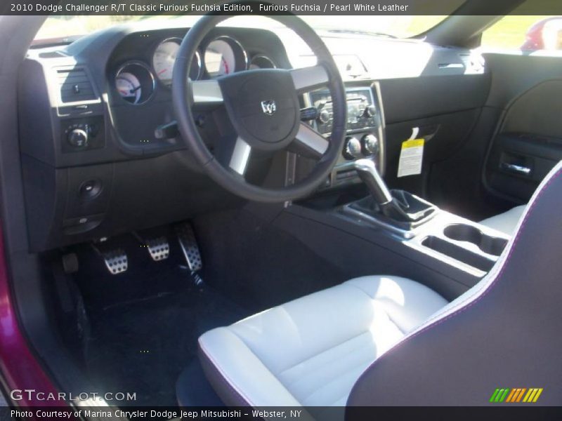 Dashboard of 2010 Challenger R/T Classic Furious Fuchsia Edition