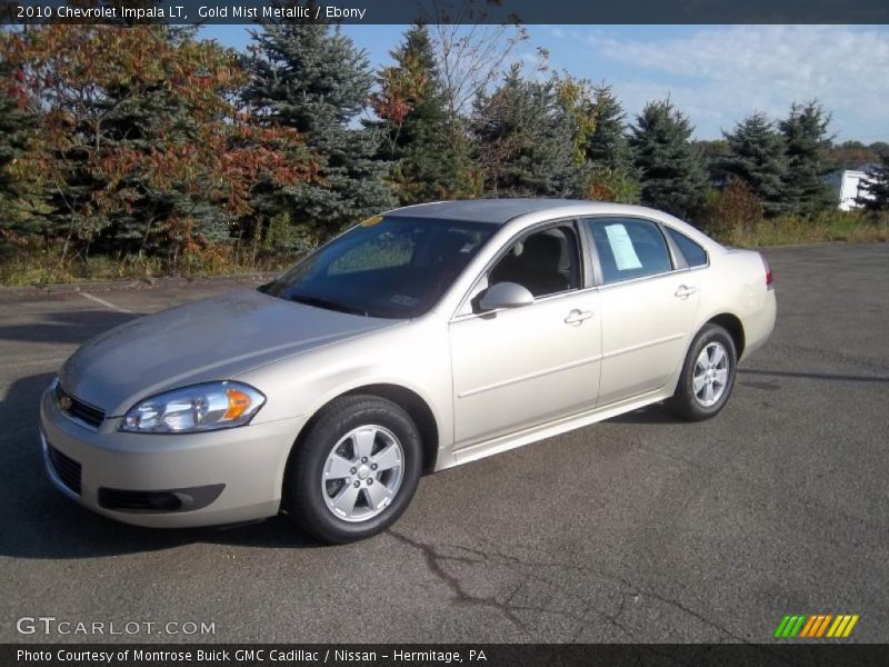 Gold Mist Metallic / Ebony 2010 Chevrolet Impala LT