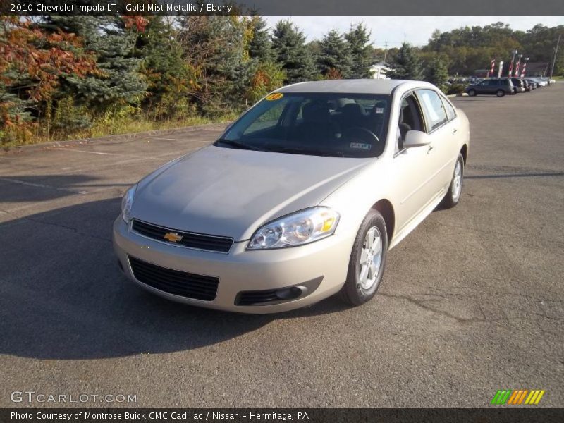 Gold Mist Metallic / Ebony 2010 Chevrolet Impala LT