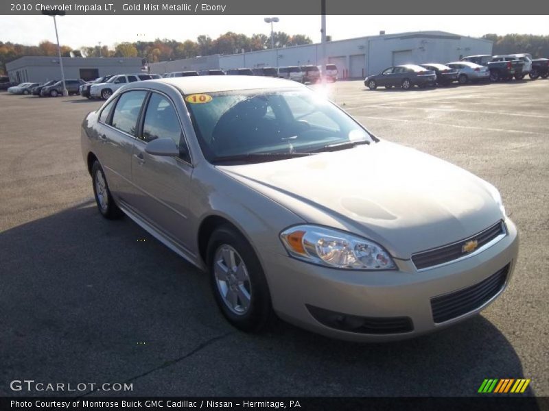 Gold Mist Metallic / Ebony 2010 Chevrolet Impala LT