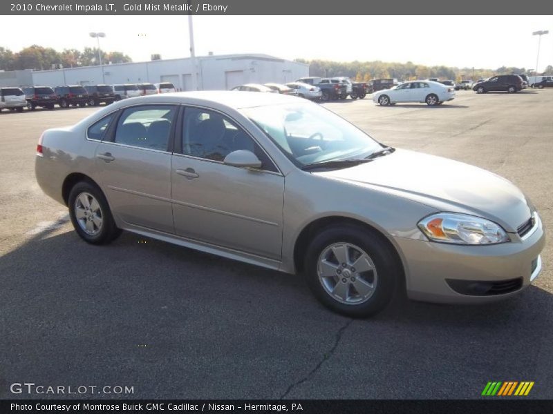 Gold Mist Metallic / Ebony 2010 Chevrolet Impala LT