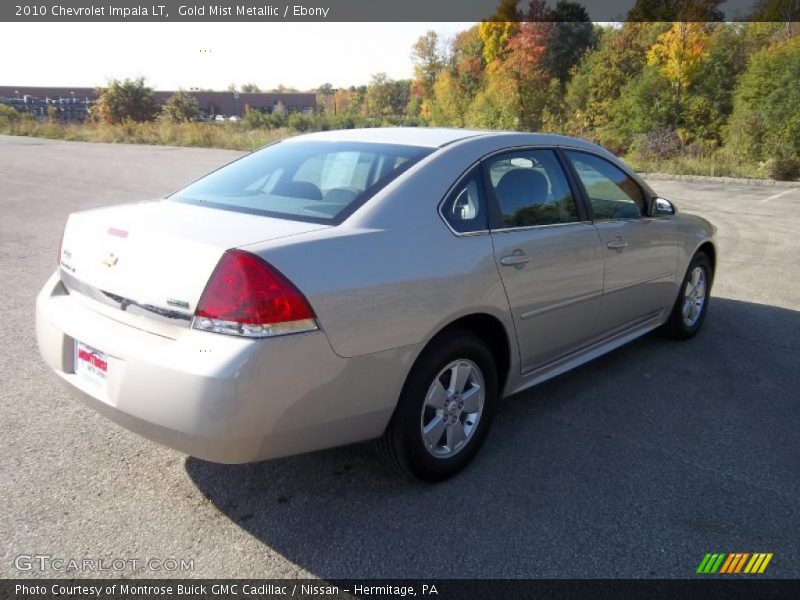 Gold Mist Metallic / Ebony 2010 Chevrolet Impala LT