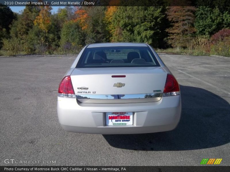 Gold Mist Metallic / Ebony 2010 Chevrolet Impala LT