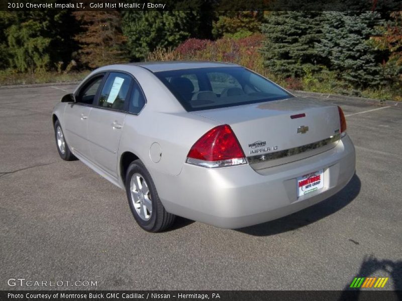 Gold Mist Metallic / Ebony 2010 Chevrolet Impala LT