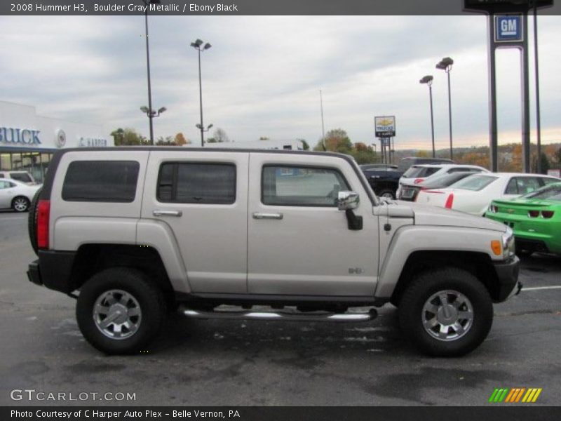 Boulder Gray Metallic / Ebony Black 2008 Hummer H3