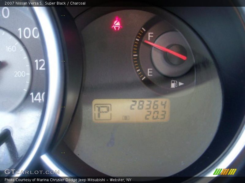 Super Black / Charcoal 2007 Nissan Versa S
