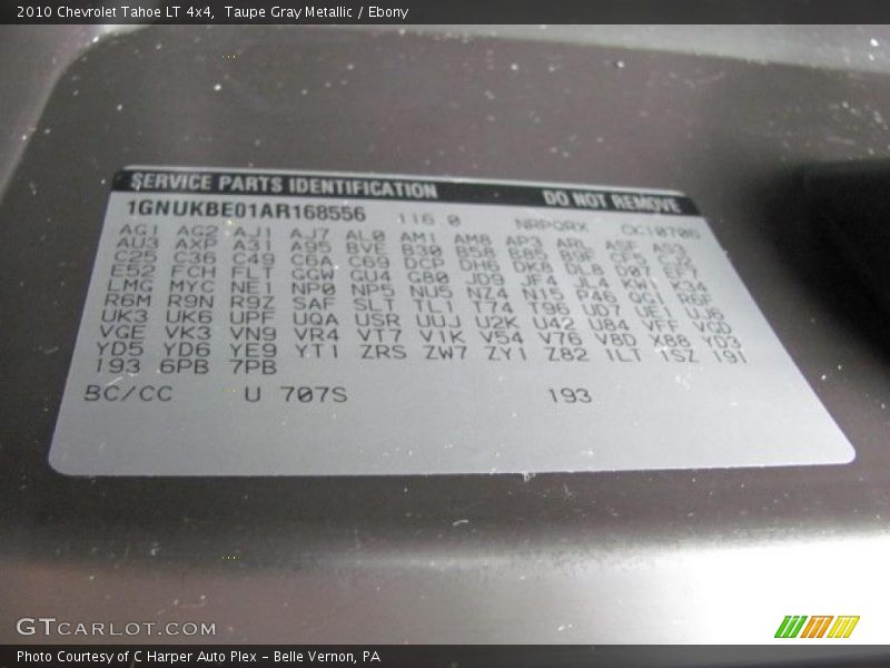 Taupe Gray Metallic / Ebony 2010 Chevrolet Tahoe LT 4x4