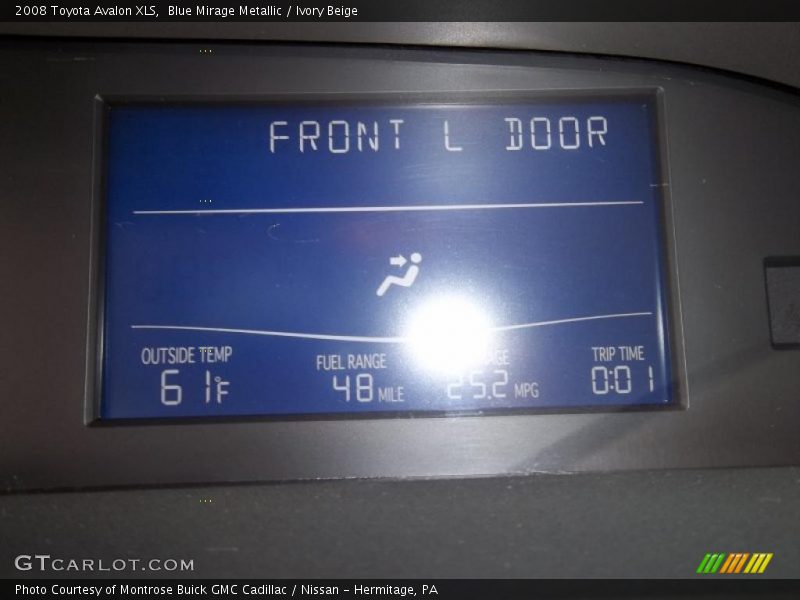 Blue Mirage Metallic / Ivory Beige 2008 Toyota Avalon XLS