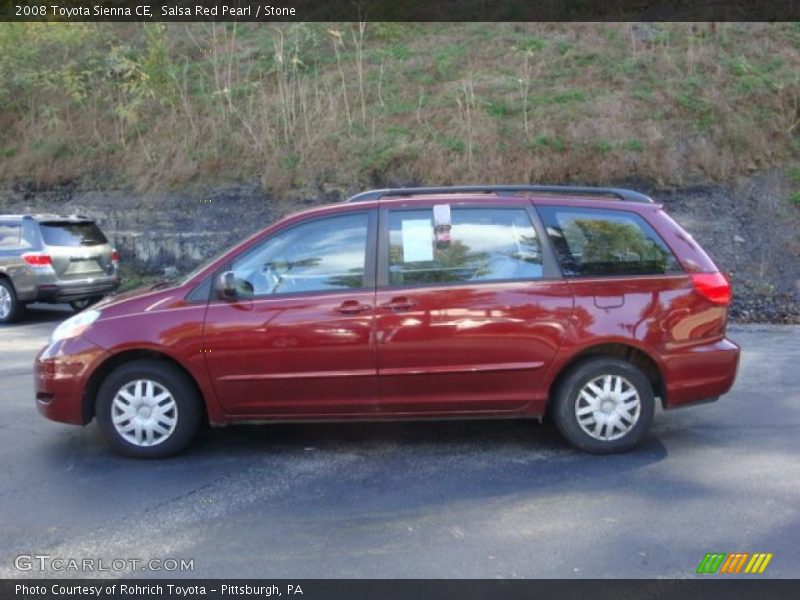 Salsa Red Pearl / Stone 2008 Toyota Sienna CE