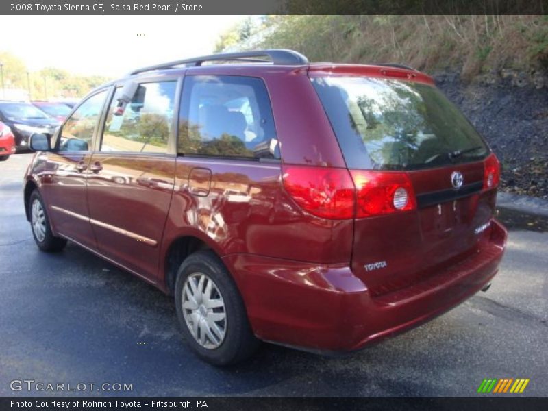 Salsa Red Pearl / Stone 2008 Toyota Sienna CE