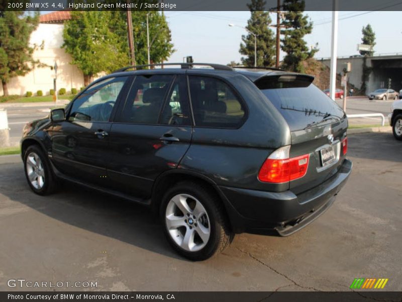Highland Green Metallic / Sand Beige 2005 BMW X5 4.4i