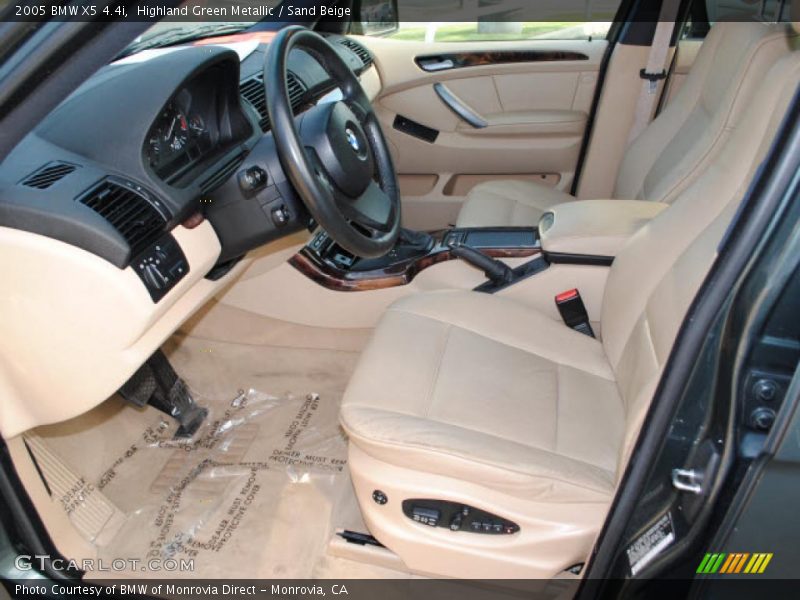Highland Green Metallic / Sand Beige 2005 BMW X5 4.4i