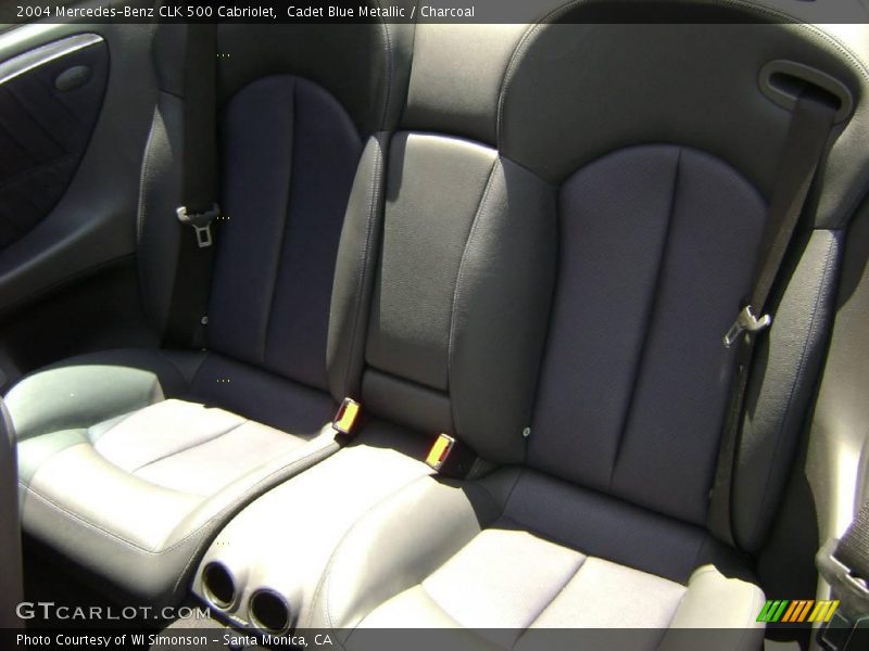 Cadet Blue Metallic / Charcoal 2004 Mercedes-Benz CLK 500 Cabriolet