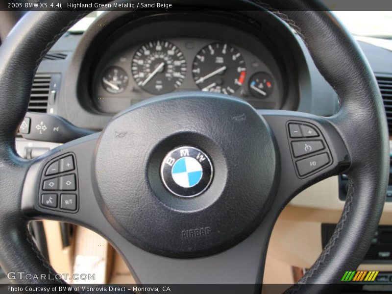 Highland Green Metallic / Sand Beige 2005 BMW X5 4.4i