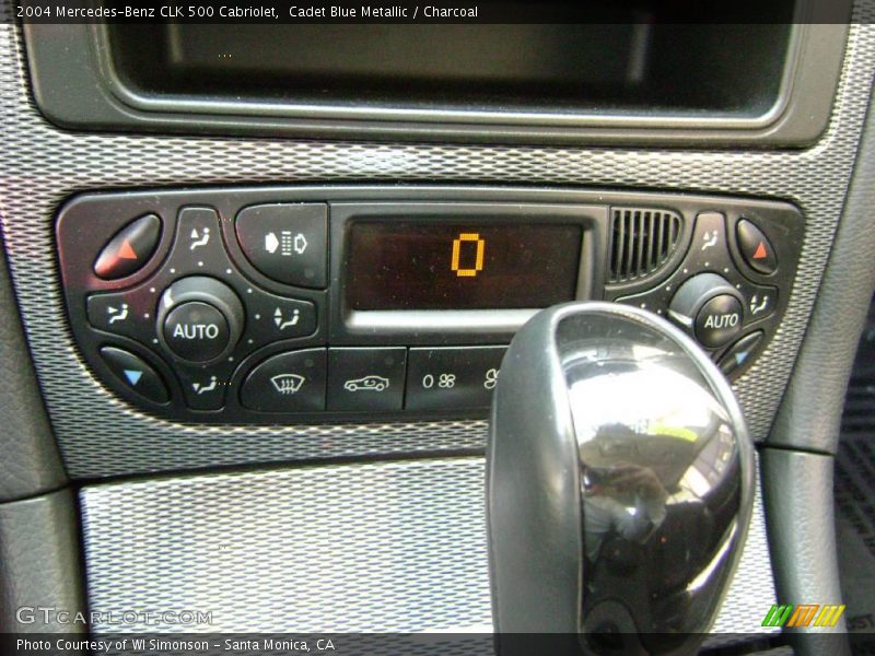 Cadet Blue Metallic / Charcoal 2004 Mercedes-Benz CLK 500 Cabriolet