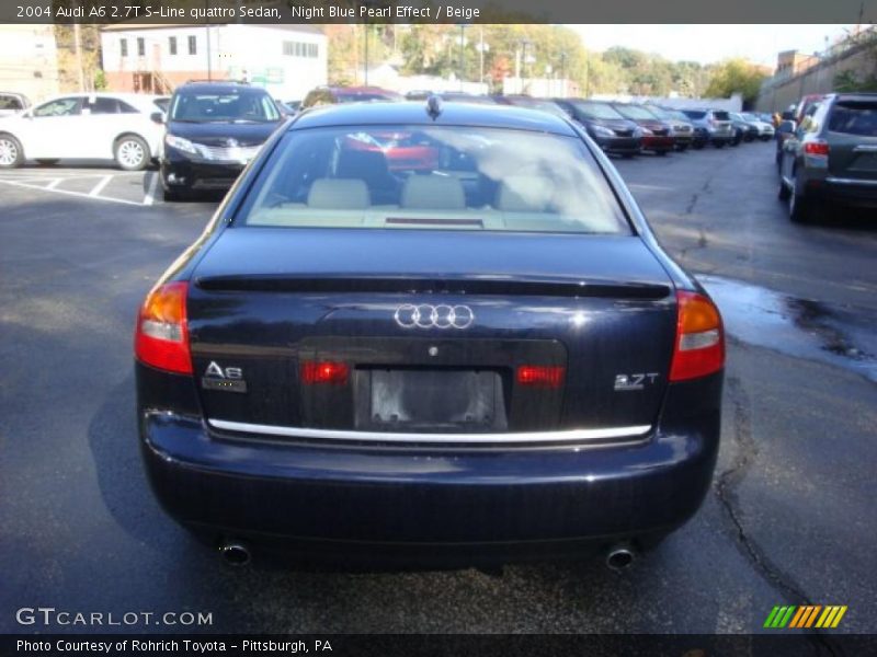 Night Blue Pearl Effect / Beige 2004 Audi A6 2.7T S-Line quattro Sedan