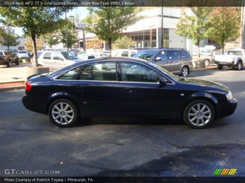 Night Blue Pearl Effect / Beige 2004 Audi A6 2.7T S-Line quattro Sedan