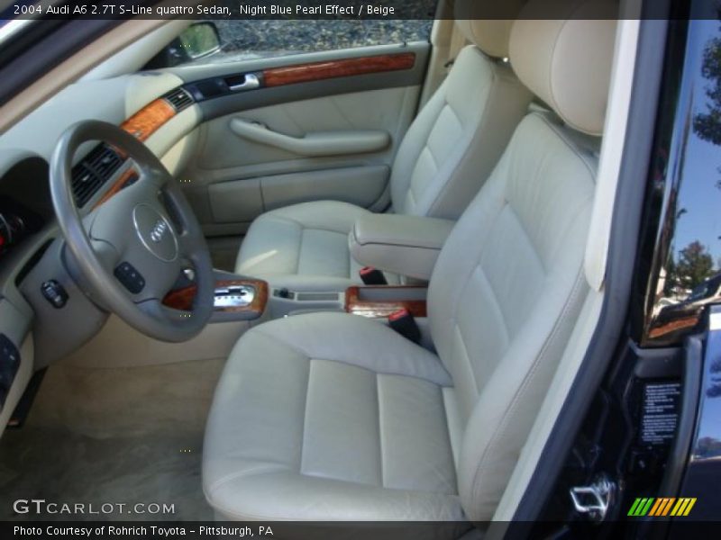  2004 A6 2.7T S-Line quattro Sedan Beige Interior