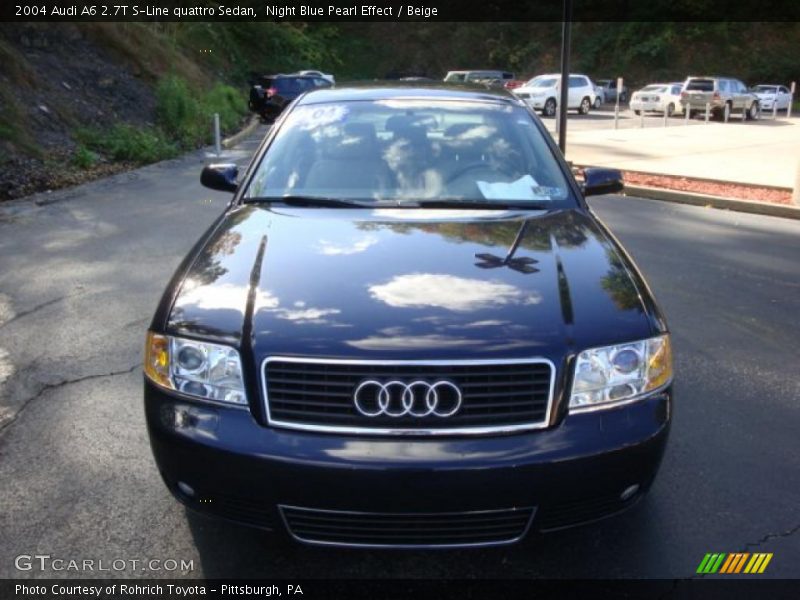 Night Blue Pearl Effect / Beige 2004 Audi A6 2.7T S-Line quattro Sedan