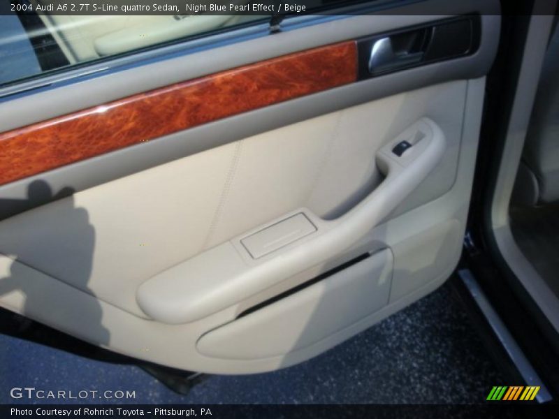 Night Blue Pearl Effect / Beige 2004 Audi A6 2.7T S-Line quattro Sedan