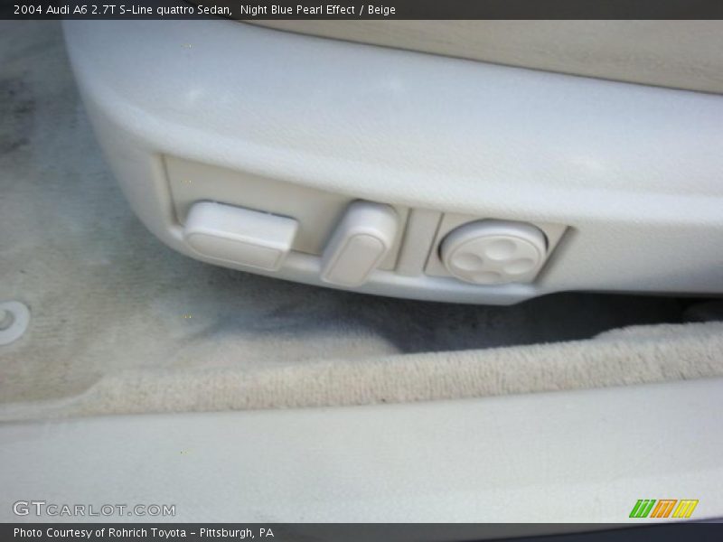 Night Blue Pearl Effect / Beige 2004 Audi A6 2.7T S-Line quattro Sedan