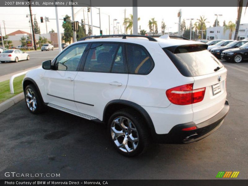 Alpine White / Black 2007 BMW X5 4.8i