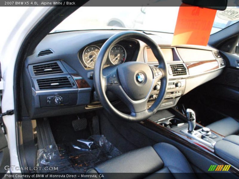 Alpine White / Black 2007 BMW X5 4.8i