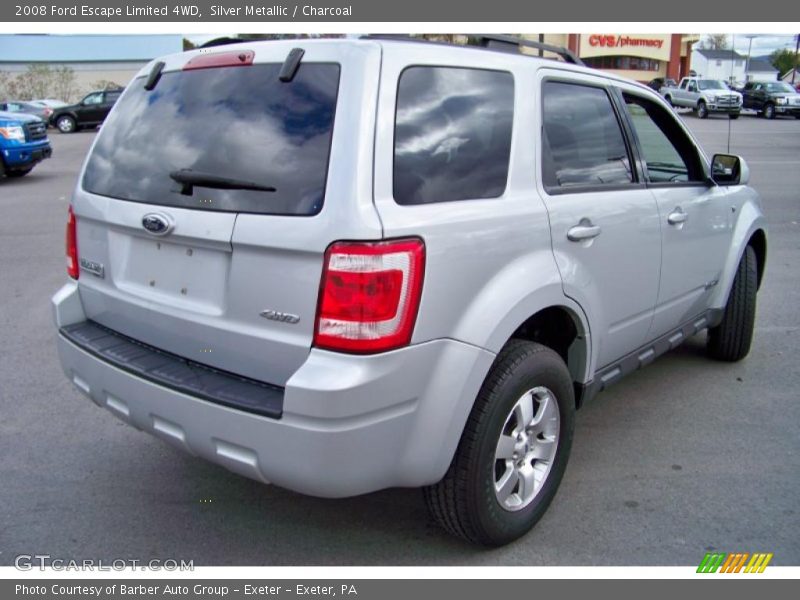 Silver Metallic / Charcoal 2008 Ford Escape Limited 4WD
