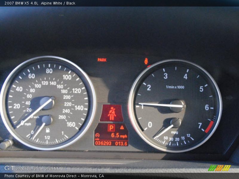 Alpine White / Black 2007 BMW X5 4.8i