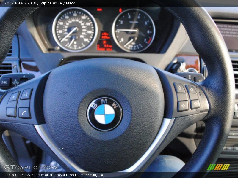 Alpine White / Black 2007 BMW X5 4.8i