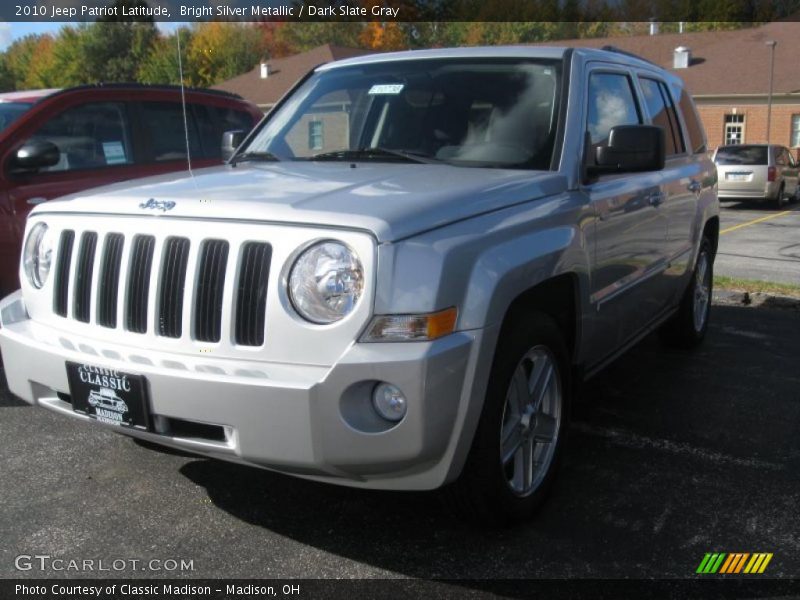 Bright Silver Metallic / Dark Slate Gray 2010 Jeep Patriot Latitude