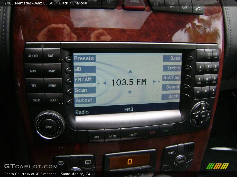 Black / Charcoal 2005 Mercedes-Benz CL 600