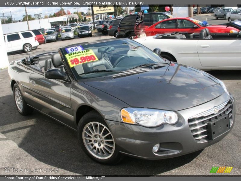 Graphite Metallic / Dark Slate Gray 2005 Chrysler Sebring Touring Convertible