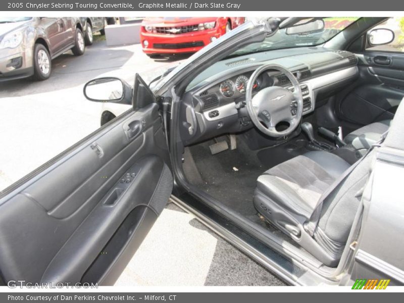 Graphite Metallic / Dark Slate Gray 2005 Chrysler Sebring Touring Convertible