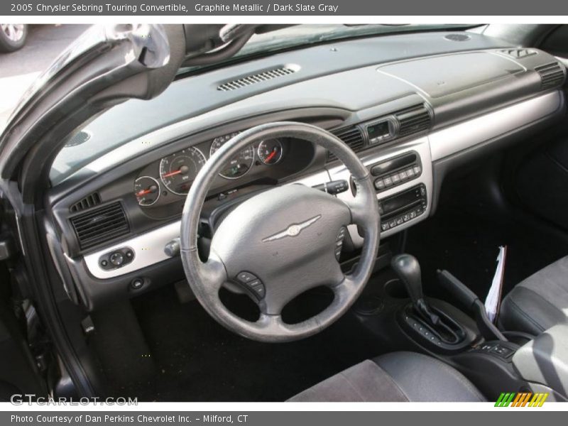 Graphite Metallic / Dark Slate Gray 2005 Chrysler Sebring Touring Convertible