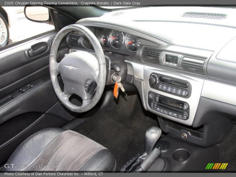 Graphite Metallic / Dark Slate Gray 2005 Chrysler Sebring Touring Convertible