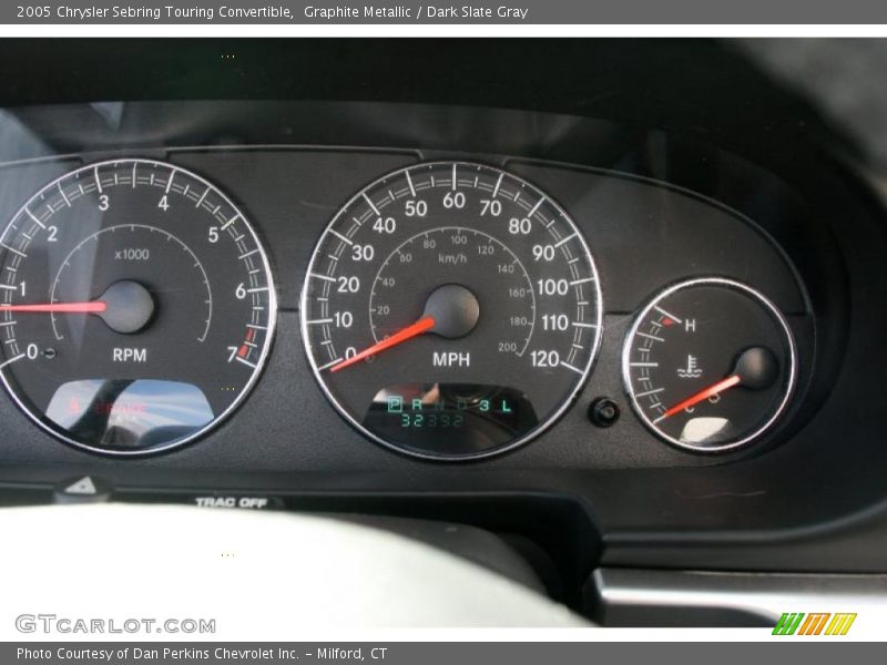 Graphite Metallic / Dark Slate Gray 2005 Chrysler Sebring Touring Convertible