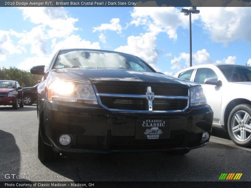 Brilliant Black Crystal Pearl / Dark Slate Gray 2010 Dodge Avenger R/T