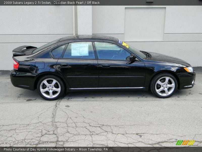 Obsidian Black Pearl / Off Black 2009 Subaru Legacy 2.5i Sedan