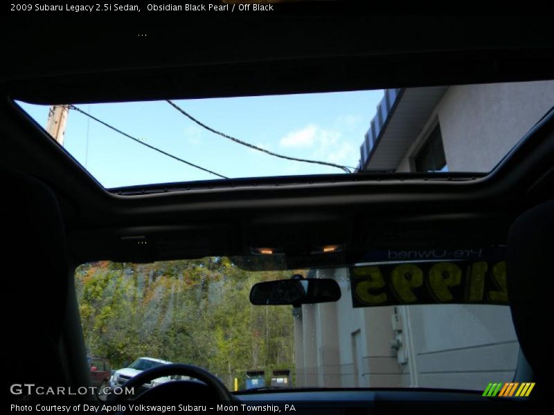 Obsidian Black Pearl / Off Black 2009 Subaru Legacy 2.5i Sedan
