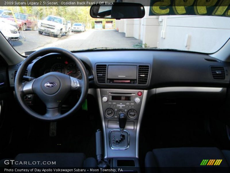 Obsidian Black Pearl / Off Black 2009 Subaru Legacy 2.5i Sedan