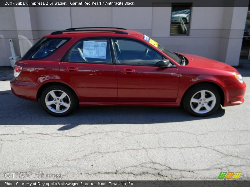 Garnet Red Pearl / Anthracite Black 2007 Subaru Impreza 2.5i Wagon