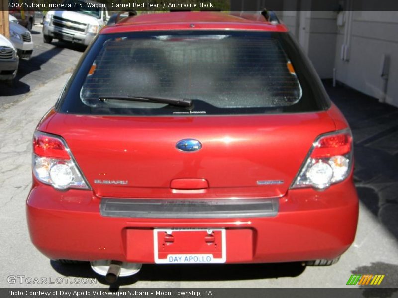 Garnet Red Pearl / Anthracite Black 2007 Subaru Impreza 2.5i Wagon