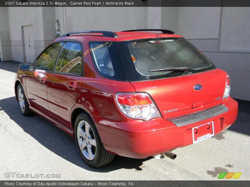 Garnet Red Pearl / Anthracite Black 2007 Subaru Impreza 2.5i Wagon